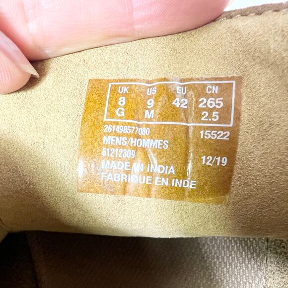 Clarks Bushacre 2 Chukka Boot Men Size 9 Desert Ankle Suede Tan Used - Picture 9 of 9